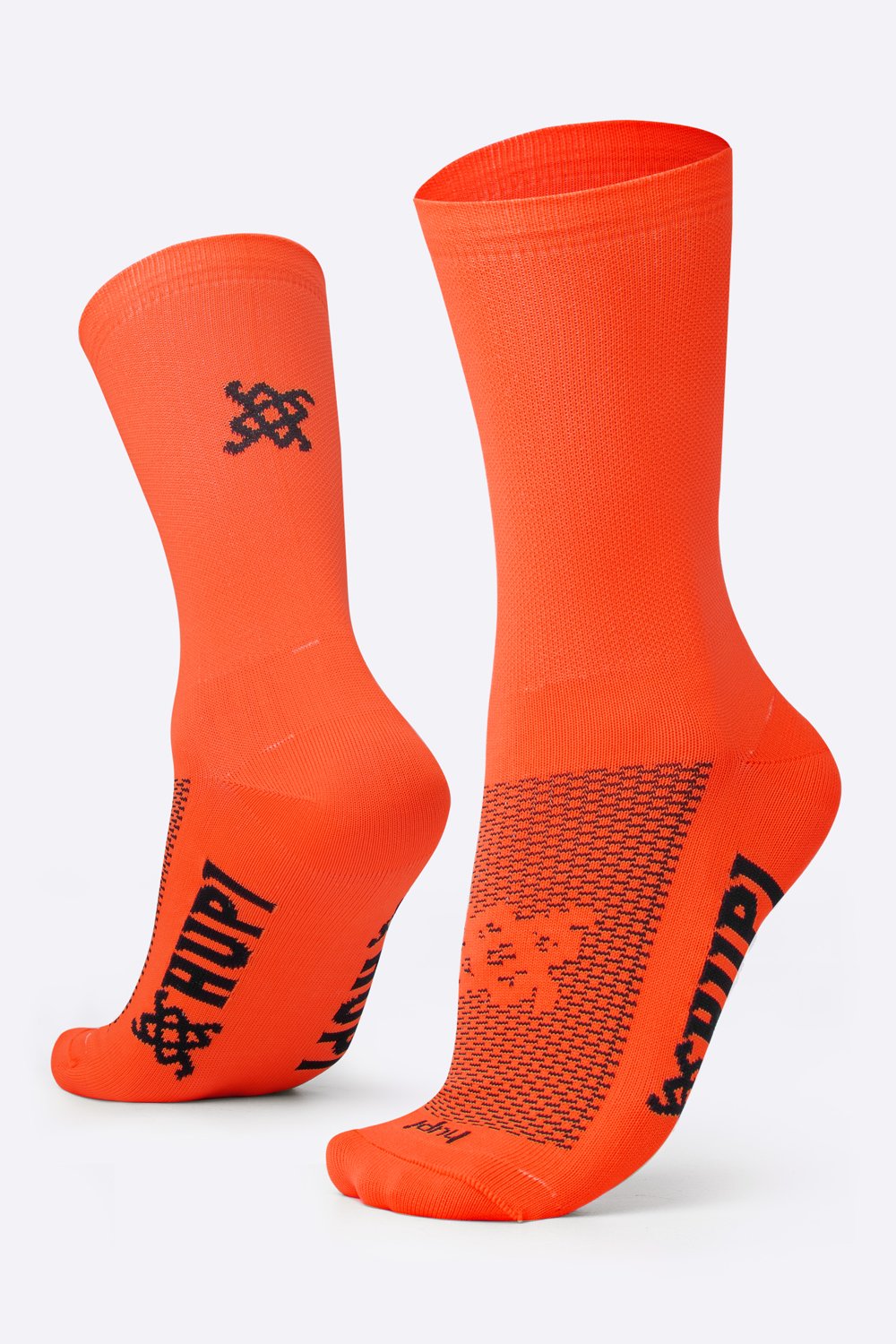 Meia HUPI Sport Laranja Neon Liso Meia HUPI Sport Laranja Neon Liso