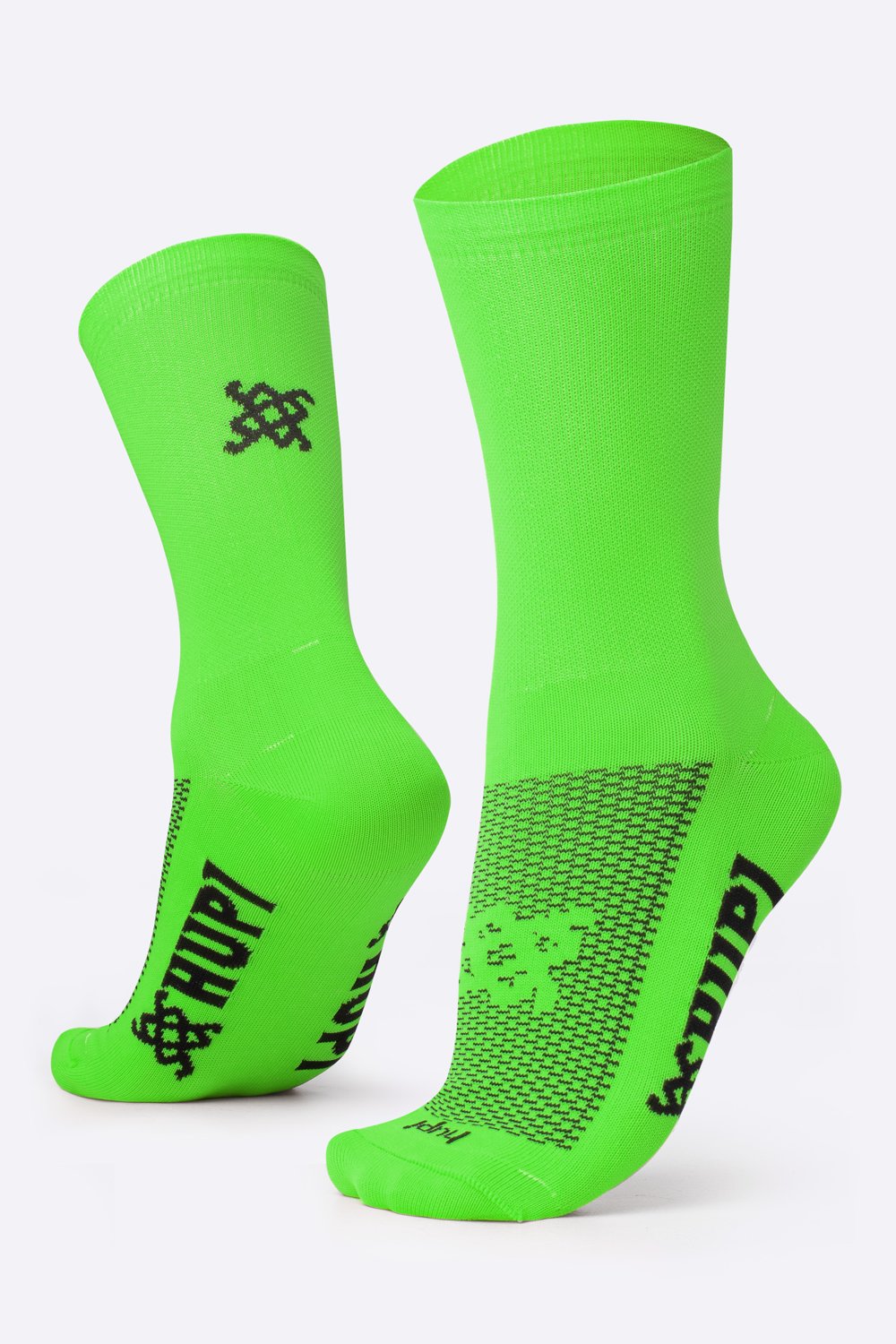 Meia HUPI Sport Verde Neon Liso Meia HUPI Sport Verde Neon Liso