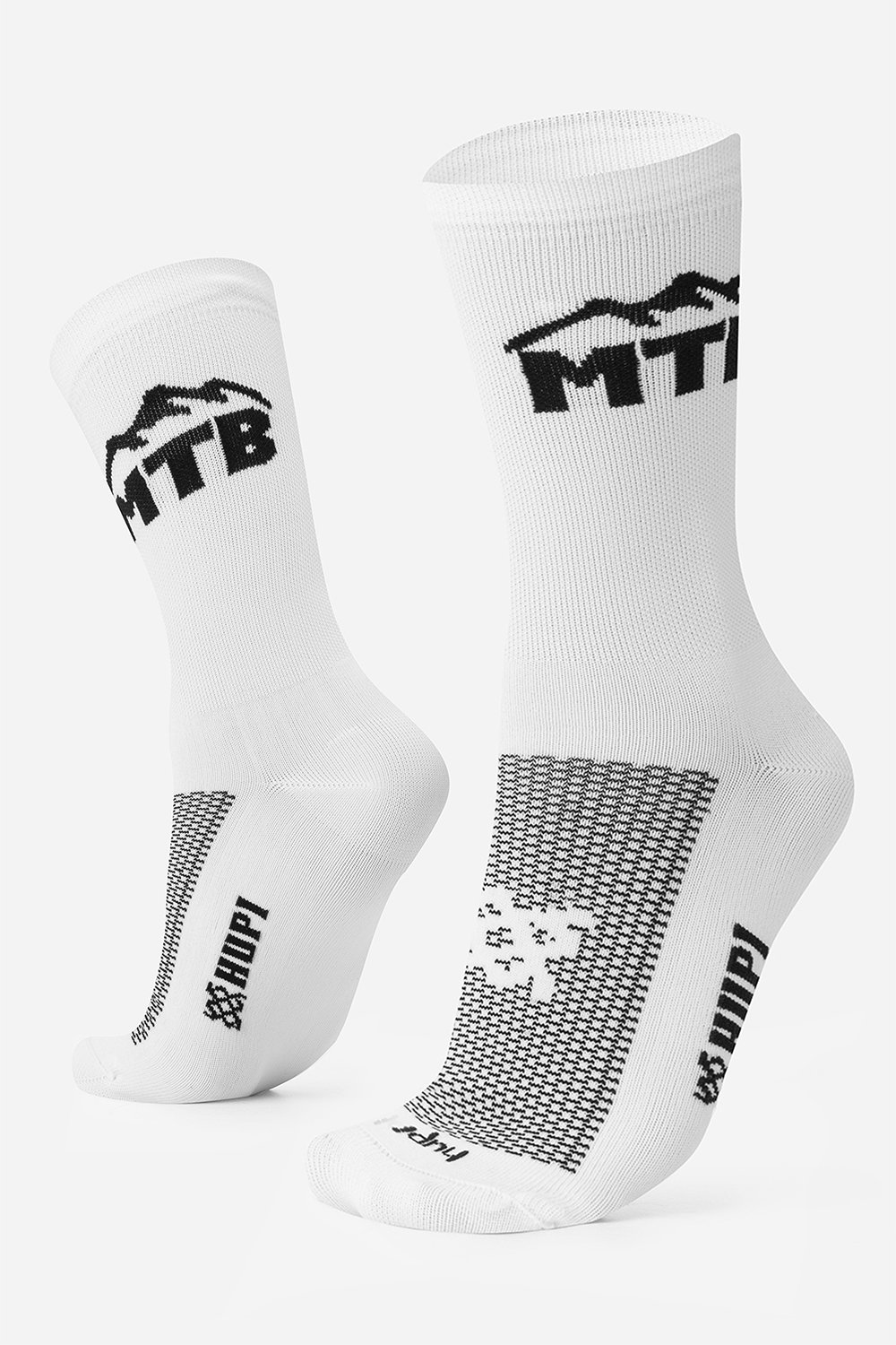 Meia HUPI Triplo MTB Branco/Preto Meia HUPI Triplo MTB Branco/Preto