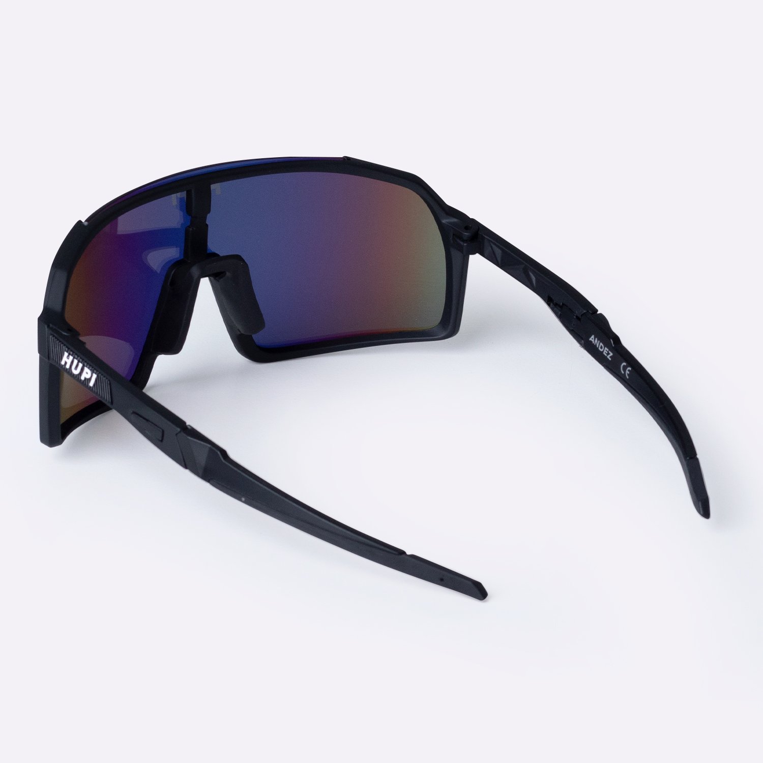 Oculos HUPI Andez Preto - Lente Dourado Espelhado Oculos HUPI Andez Preto - Lente Dourado Espelhado