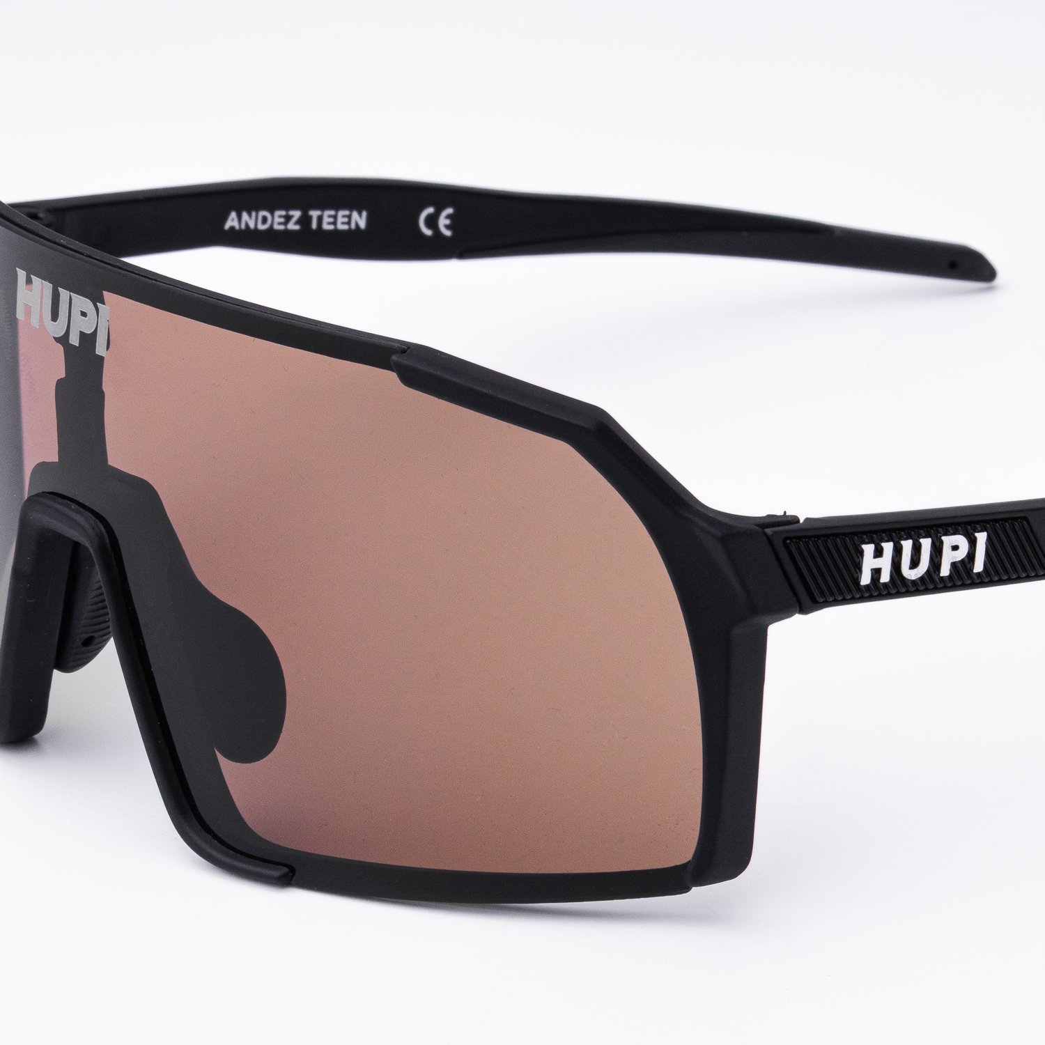 Óculos HUPI Andez Teen Preto - Lente Marrom Óculos HUPI Andez Teen Preto - Lente Marrom