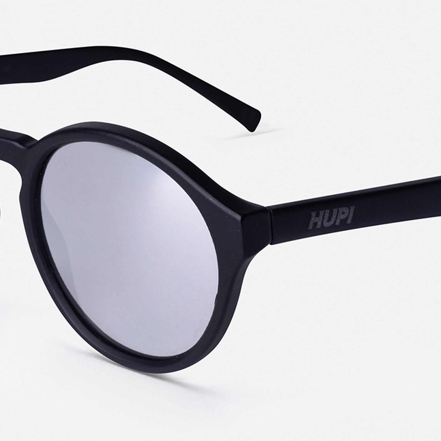 Óculos HUPI Kona Preto Fosco - Lente Prata Óculos HUPI Kona Preto Fosco - Lente Prata