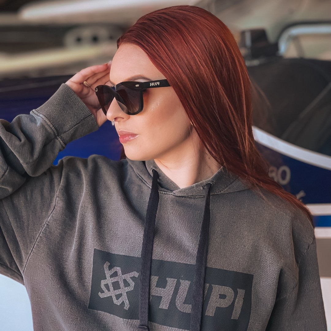 Oculos HUPI Seasons Preto - Lente Bronze Espelhado Oculos HUPI Seasons Preto - Lente Bronze Espelhado