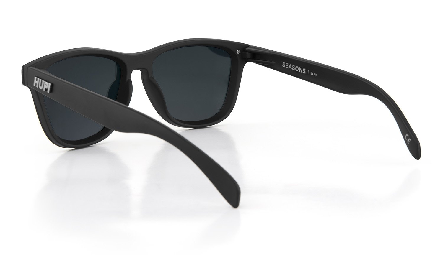 Oculos HUPI Seasons Preto - Lente Rose Espelhado Oculos HUPI Seasons Preto - Lente Rose Espelhado
