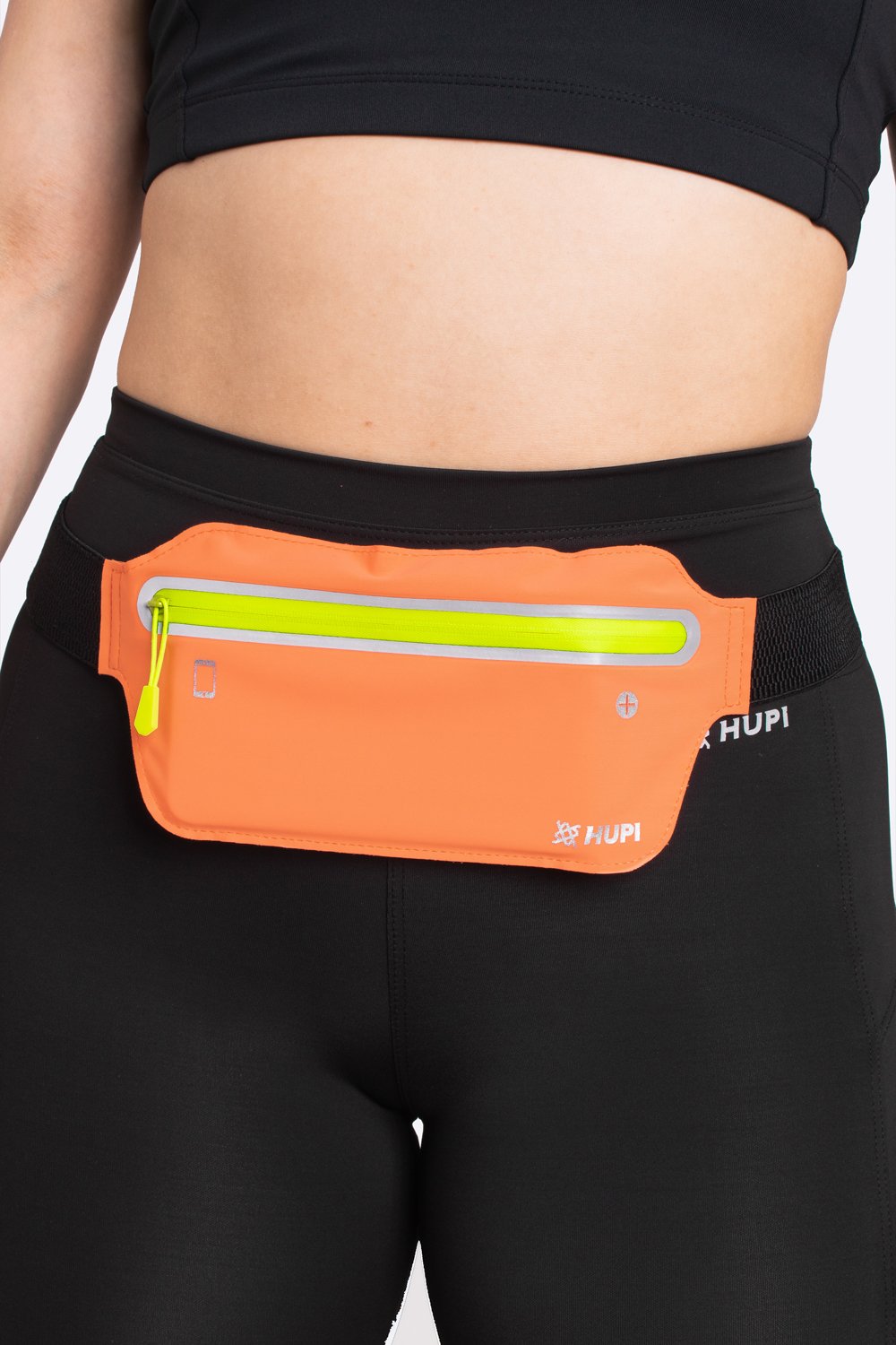Pochete HUPI Slim Coral Zíper Amarelo Pochete HUPI Slim Coral Zíper Amarelo