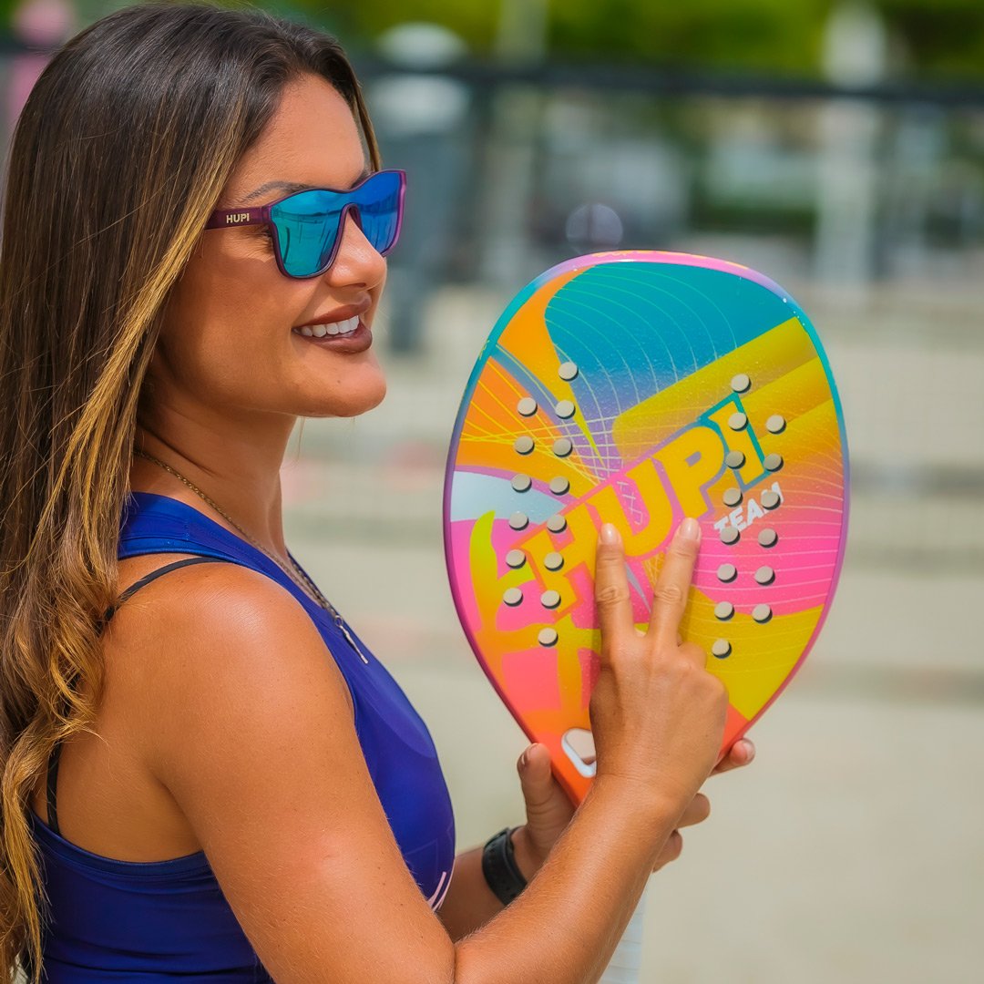 Raquete Beach Tennis HUPI Carbono 3k Team Raquete Beach Tennis HUPI Carbono 3k Team