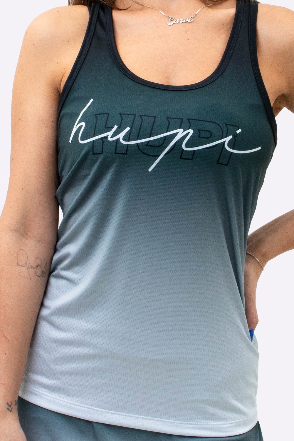 Regata Feminina HUPI Colors Cinza