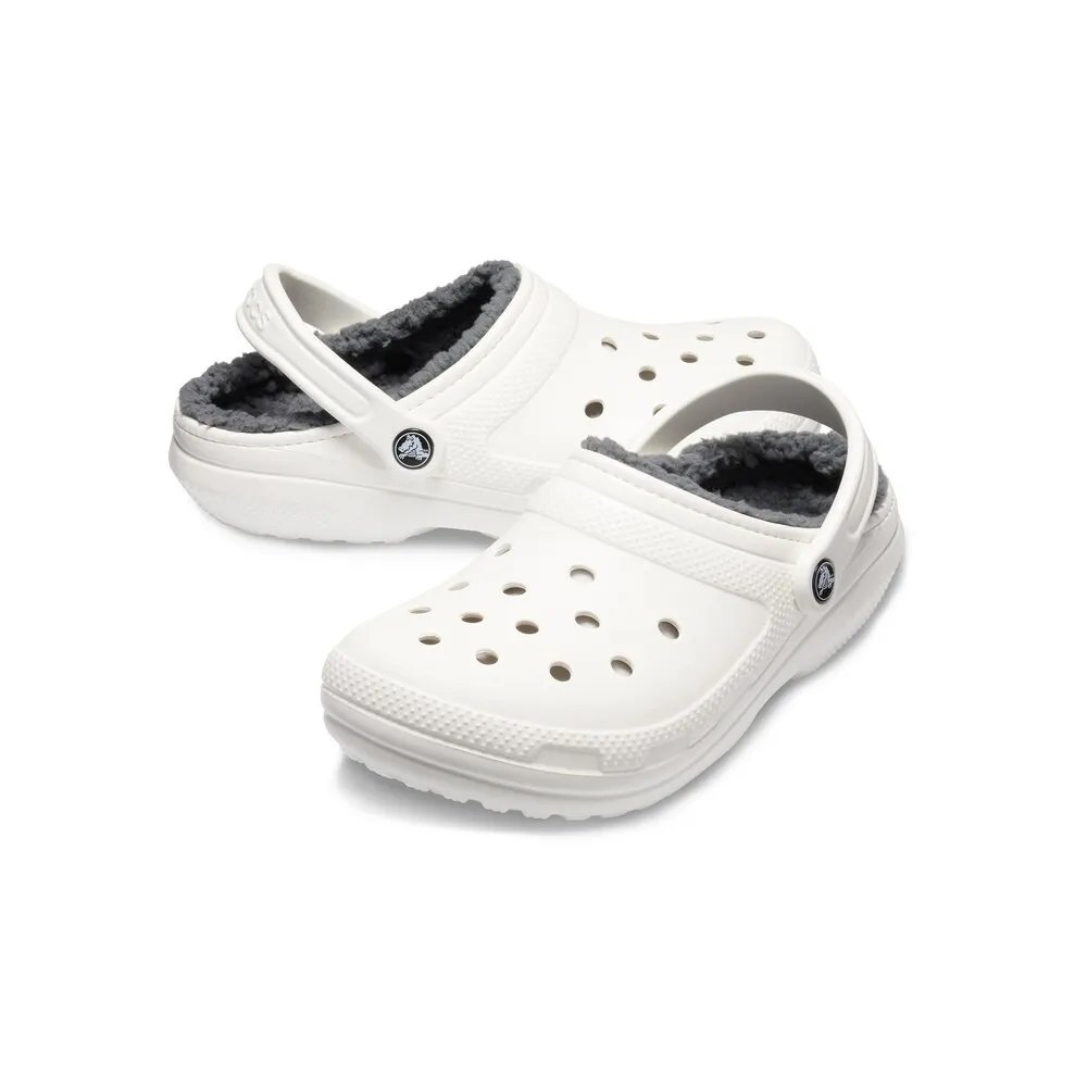 Sandália Crocs Classic Lined Clog Branco Unissex Sandália Crocs Classic Lined Clog Branco Unissex