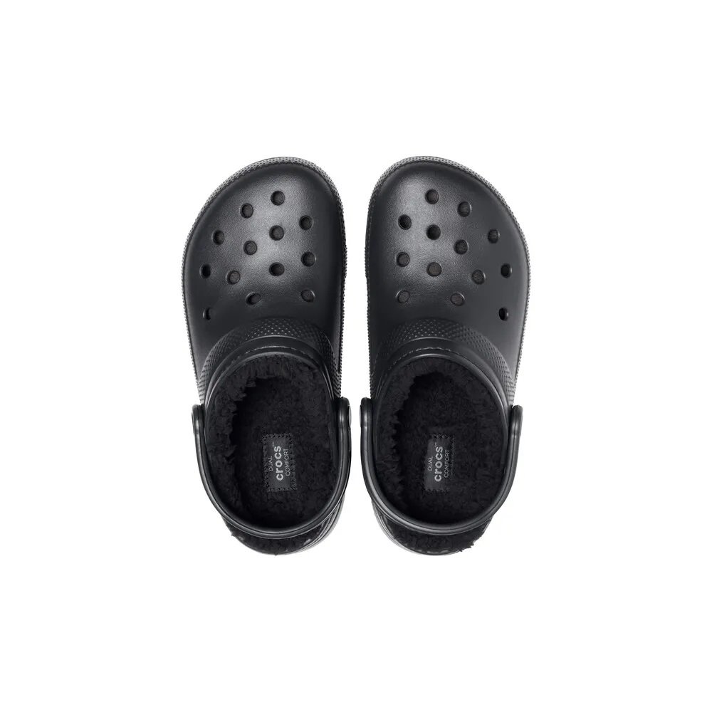 Sandália Crocs Classic Lined Clog Preto Unissex Sandália Crocs Classic Lined Clog Preto Unissex