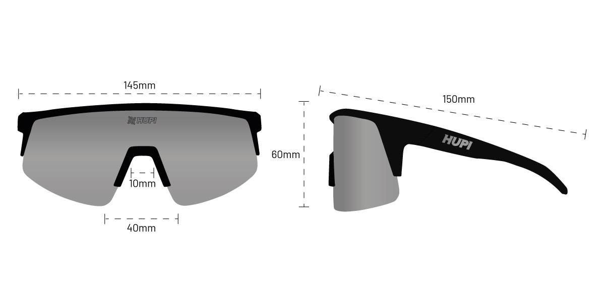 Óculos de Sol HUPI Sprint Cinza Lente Fumê