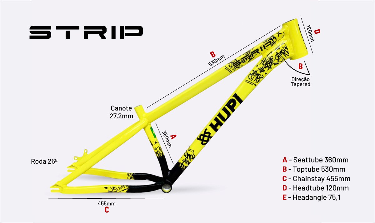 Quadro HUPI Strip Amarelo Horizontal