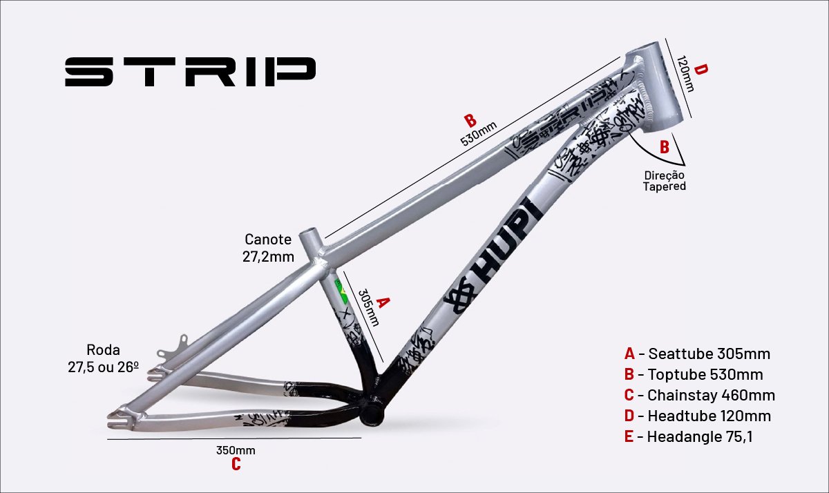 Quadro HUPI Strip Prata Horizontal