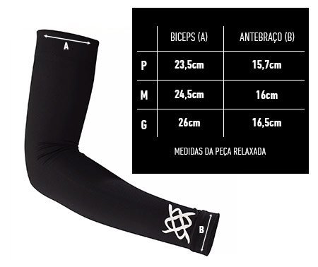 Manguito HUPI Logo Branco Proteção UV50+ Manguito HUPI Logo Branco Proteção UV50+