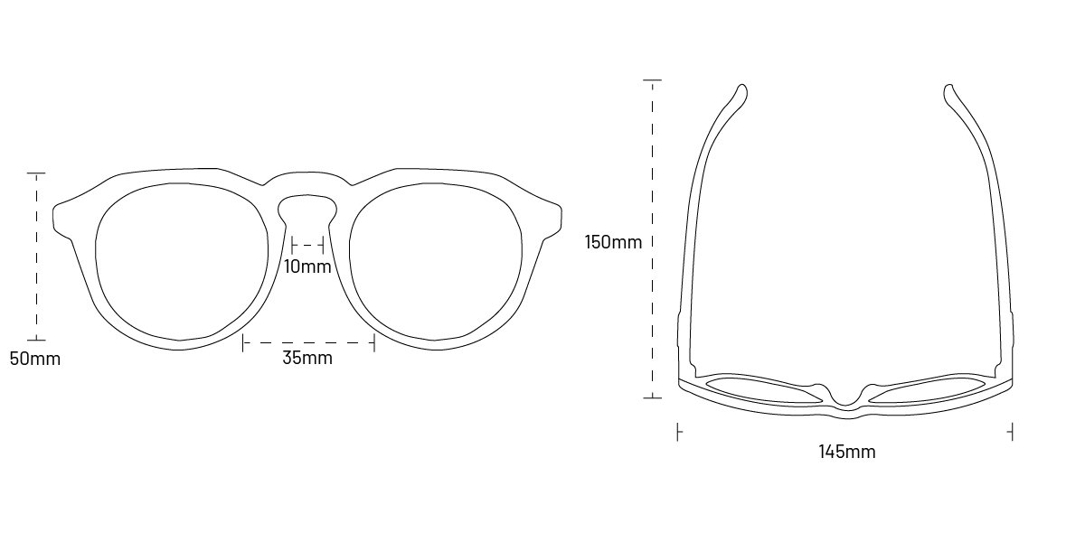 Óculos de Sol HUPI Spike Armação Preto Lente Preto