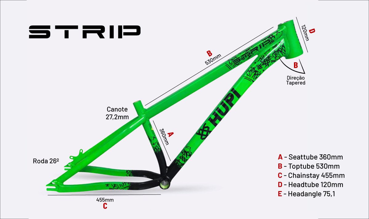 Quadro HUPI Strip Verde Horizontal