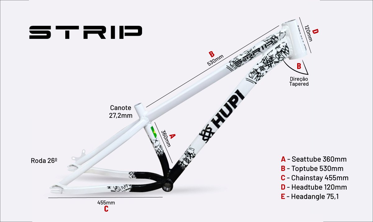 Quadro HUPI Strip Branco Horizontal