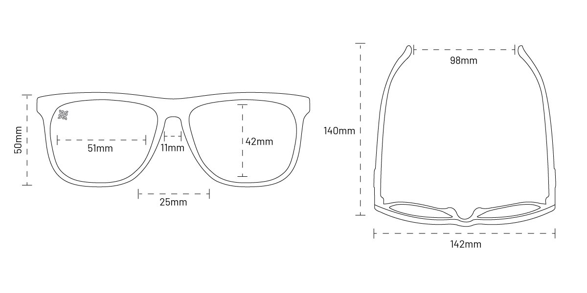 Óculos de Sol HUPI Hype Cristal Lente Vermelho Espelhado