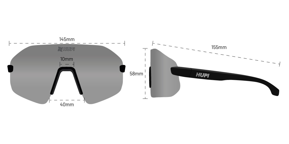Óculos de Sol HUPI Champs Cristal Lente Verde Espelhado