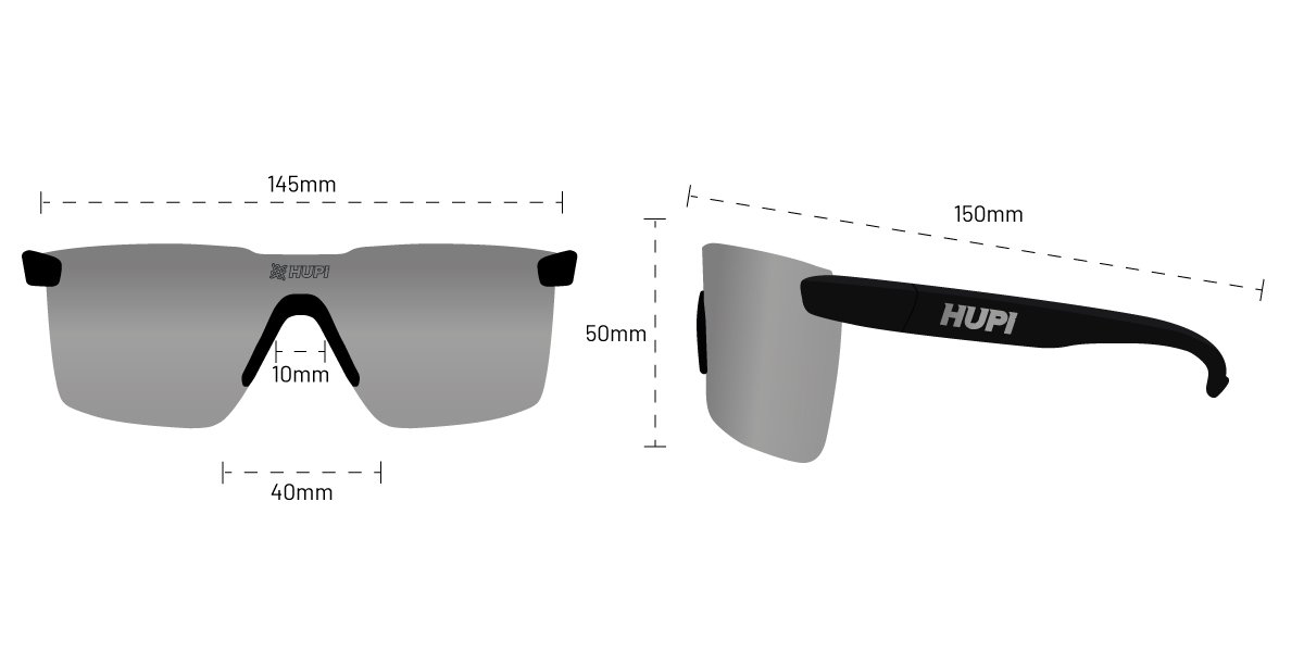 Óculos de Sol HUPI Nitro Preto