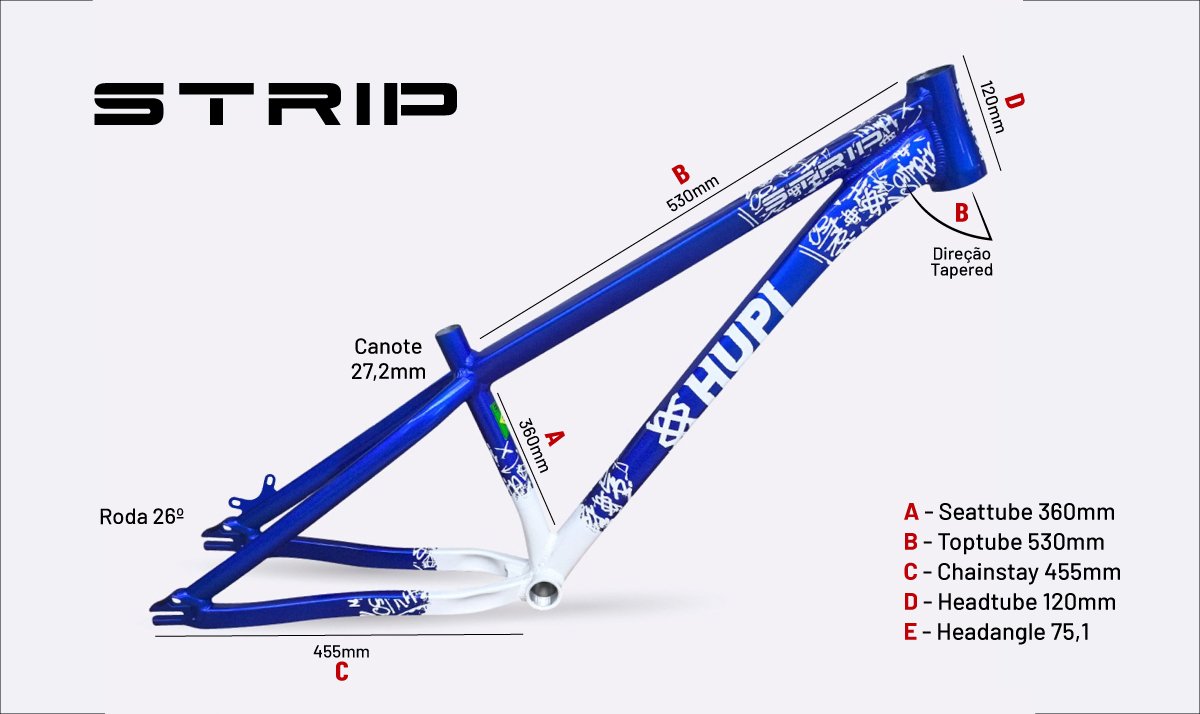 Quadro HUPI Strip Azul Horizontal
