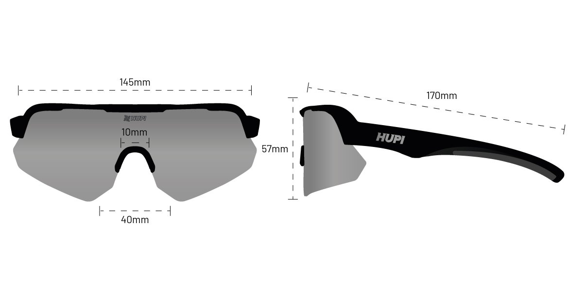 Óculos de Sol HUPI Core Branco Lente Dourado Espelhado