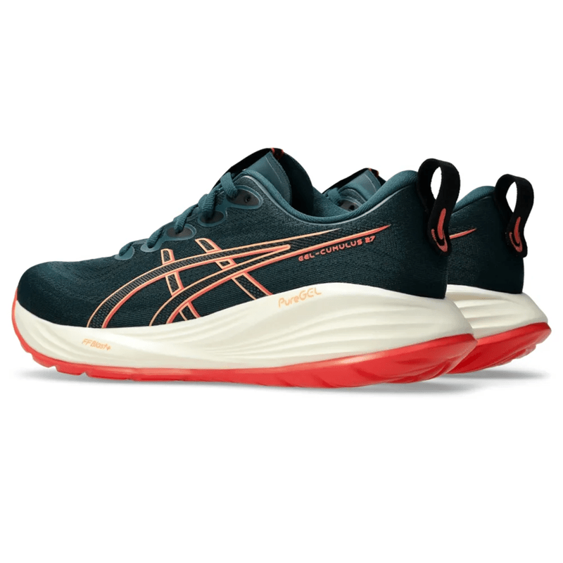 Tênis ASICS GEL-Cumulus 27 Masculino Verde/Laranja Tênis ASICS GEL-Cumulus 27 Masculino Verde/Laranja