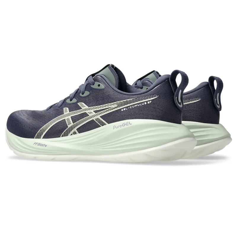 Tênis ASICS GEL-Cumulus 27 - Feminino - Azul/Verde Tênis ASICS GEL-Cumulus 27 - Feminino - Azul/Verde