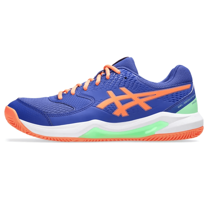 Tênis ASICS GEL-Dedicate 8 Padel Masculino - Azul/Laranja Tênis ASICS GEL-Dedicate 8 Padel Masculino - Azul/Laranja