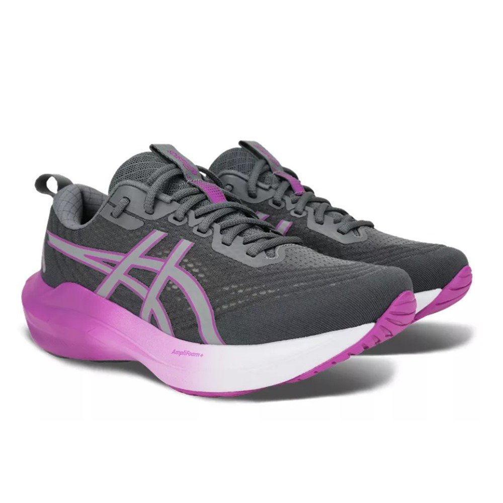 Tênis ASICS Gel Nagoya 8 Feminino Cinza/Roxo Tênis ASICS Gel Nagoya 8 Feminino Cinza/Roxo