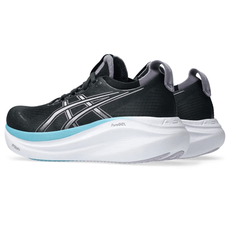 Tênis ASICS GEL-Nimbus 27 Feminino Preto/Azul Tênis ASICS GEL-Nimbus 27 Feminino Preto/Azul