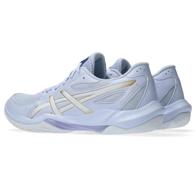 Tênis ASICS GEL-Rocket 12 - Feminino - Azul/Dourado Tênis ASICS GEL-Rocket 12 - Feminino - Azul/Dourado