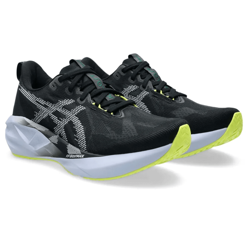 Tênis ASICS Novablast 5 Masculino Preto/Azul Tênis ASICS Novablast 5 Masculino Preto/Azul