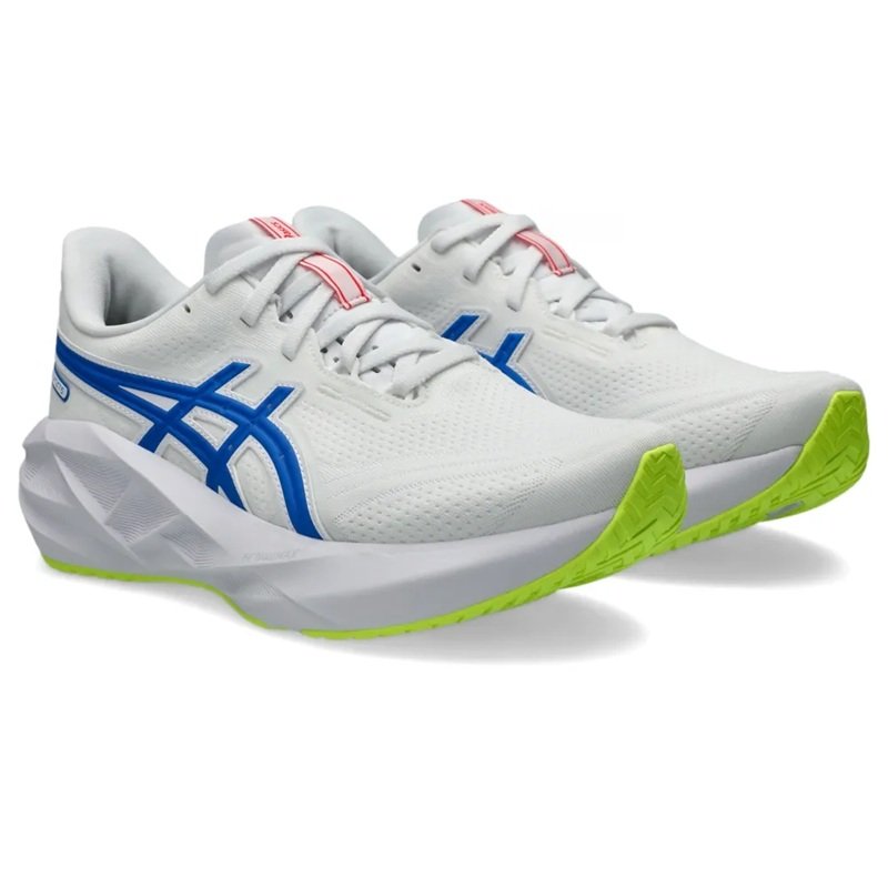 Tênis ASICS Novablast 5 ATC Feminino Branco/Azul Tênis ASICS Novablast 5 ATC Feminino Branco/Azul