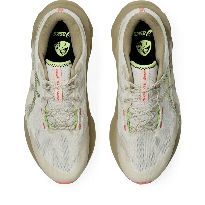 Tênis ASICS Novablast 5 TR Feminino Bege/Rosa Tênis ASICS Novablast 5 TR Feminino Bege/Rosa