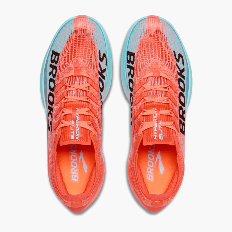 Tênis Brooks Hyperion Elite Laranja/Azul Tênis Brooks Hyperion Elite Laranja/Azul