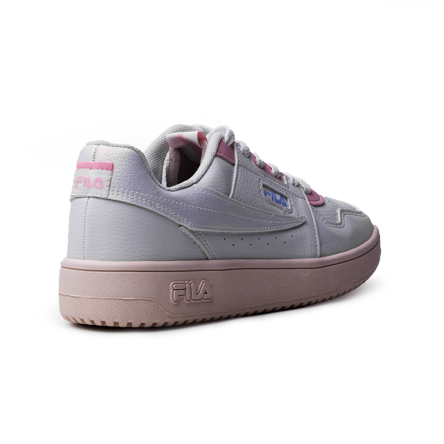 Tênis Fila ACD Classic Feminino Branco e Rosa Holografico Tênis Fila ACD Classic Feminino Branco e Rosa Holografico