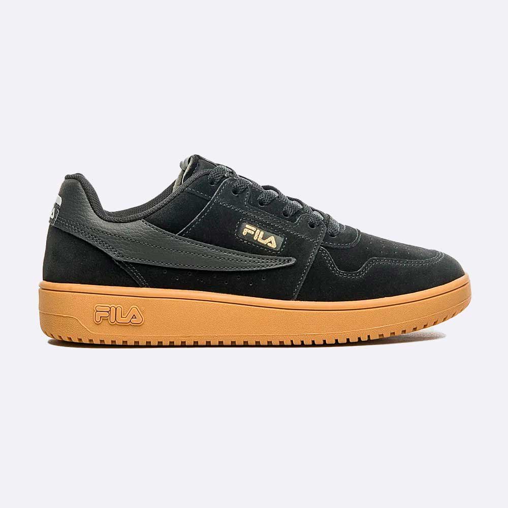 Tenis fila hot sale dourado e preto