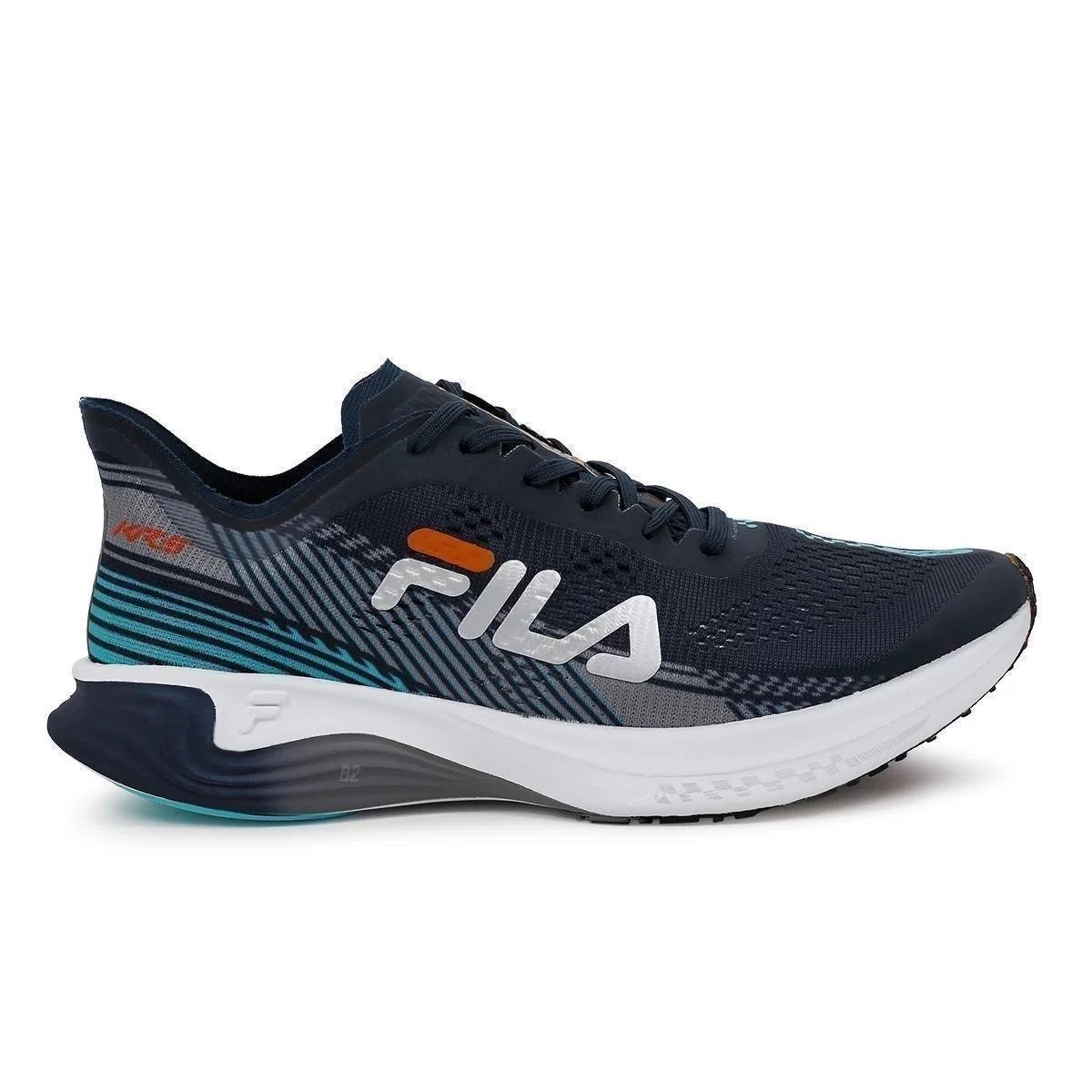 Tenis fila clearance azul e laranja