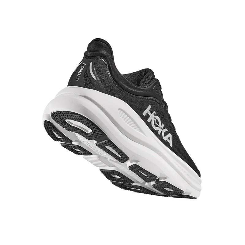 Tênis HOKA Bondi 9 Feminino Preto e Branco Tênis HOKA Bondi 9 Feminino Preto e Branco