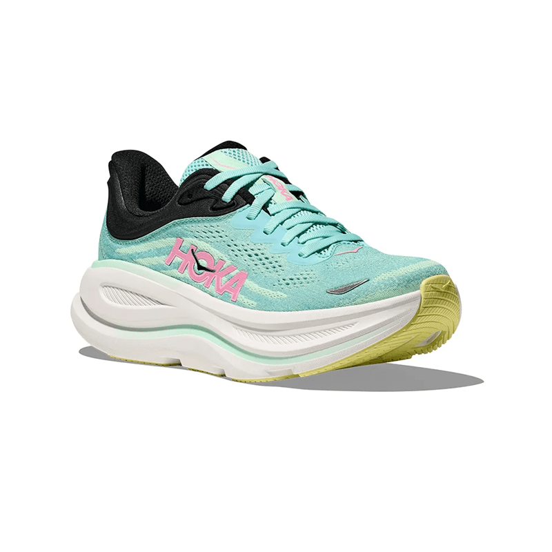 Tênis HOKA Bondi 9 Feminino Verde Água Tênis HOKA Bondi 9 Feminino Verde Água
