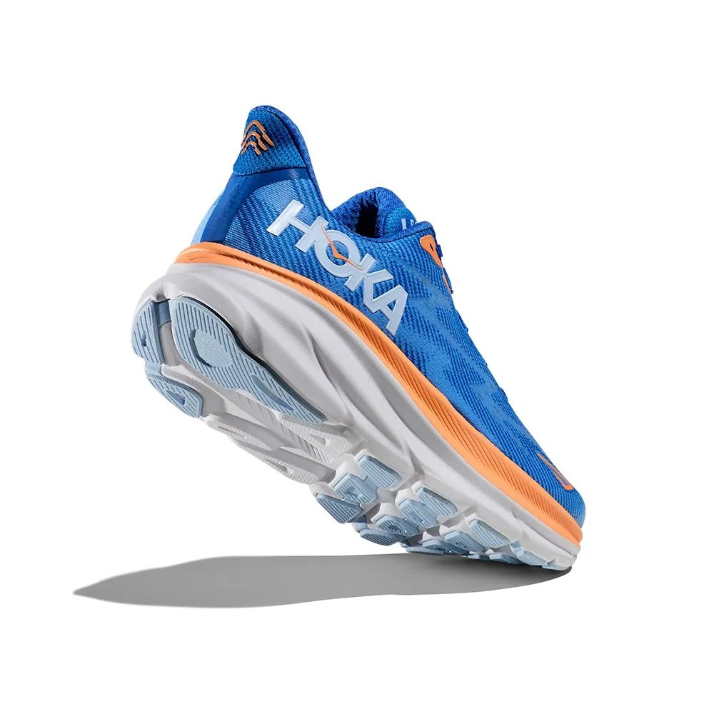 Tênis Hoka Clifton 9 Azul/Laranja Masculino Tênis Hoka Clifton 9 Azul/Laranja Masculino