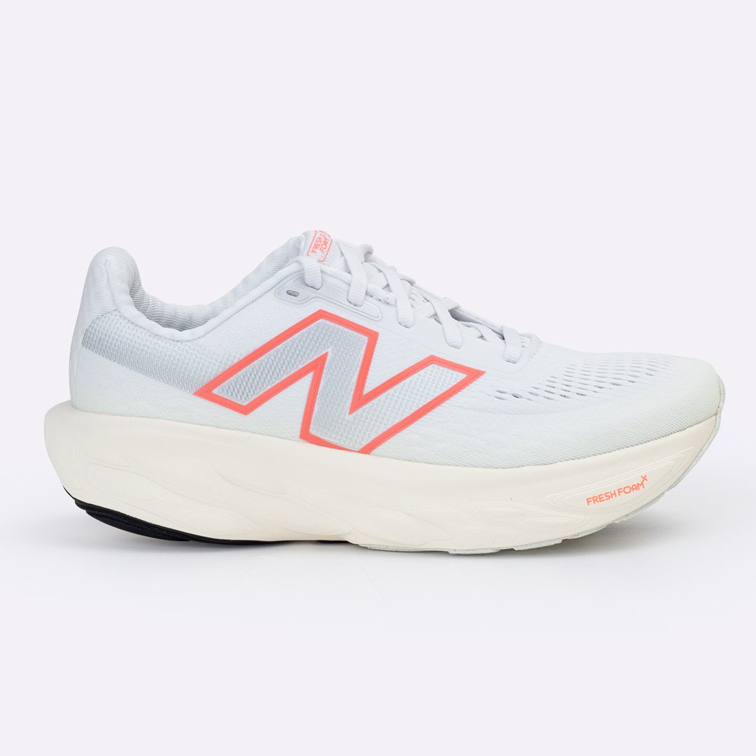 Tênis New Balance Fresh Foam X 1080 v14 Feminino Branco/Coral Tênis New Balance Fresh Foam X 1080 v14 Feminino Branco/Coral