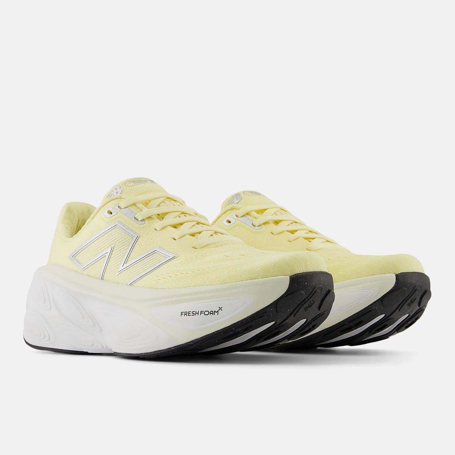 Tênis New Balance Fresh Foam X More V5 Feminino Amarelo/Branco Tênis New Balance Fresh Foam X More V5 Feminino Amarelo/Branco