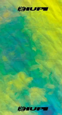 Bandana HUPI - Tie-Dye Verde/Amarelo