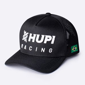 Boné HUPI Racing Preto/Branco