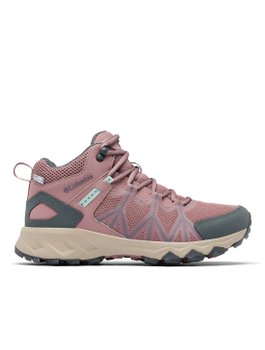 Bota Columbia Peakfreak II Mid Outdry Fig/ Cool Rosa/Verde Feminina 
