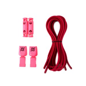 Cadarço Elástico HUPI LACES Rosa Liso