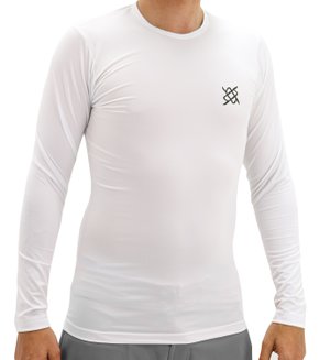 Camisa Segunda Pele HUPI Manga Longa Branco