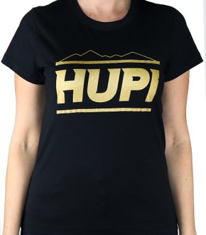 Camiseta Casual HUPI Mountains Preta Baby Look