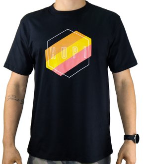 Camiseta Casual HUPI Quadra Preto